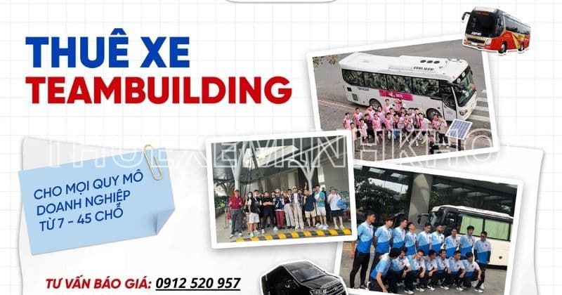 Thuê xe Team Building HCM – Giá rẻ nhất cho đoàn 4–45 chỗ